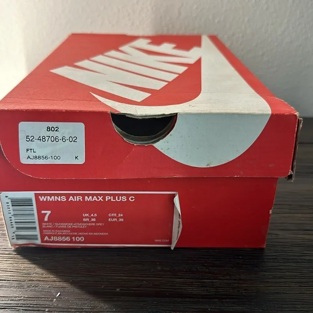 Nike WMNS AIR MAX PLUS C 'GUNSMOKE' sz7